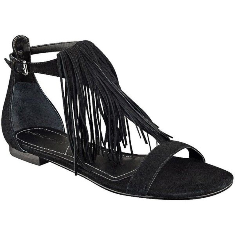 Kendall & Kylie Tessa Suede Fringe Flat Sandals